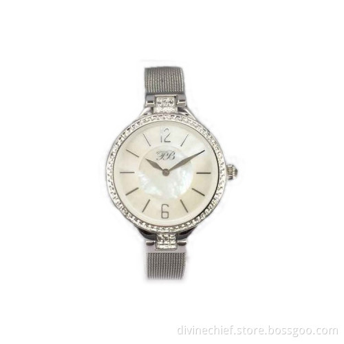 Classical Gold Artwork Watch Vogue Leather Lady Watches 2 Hands Watch With Leather